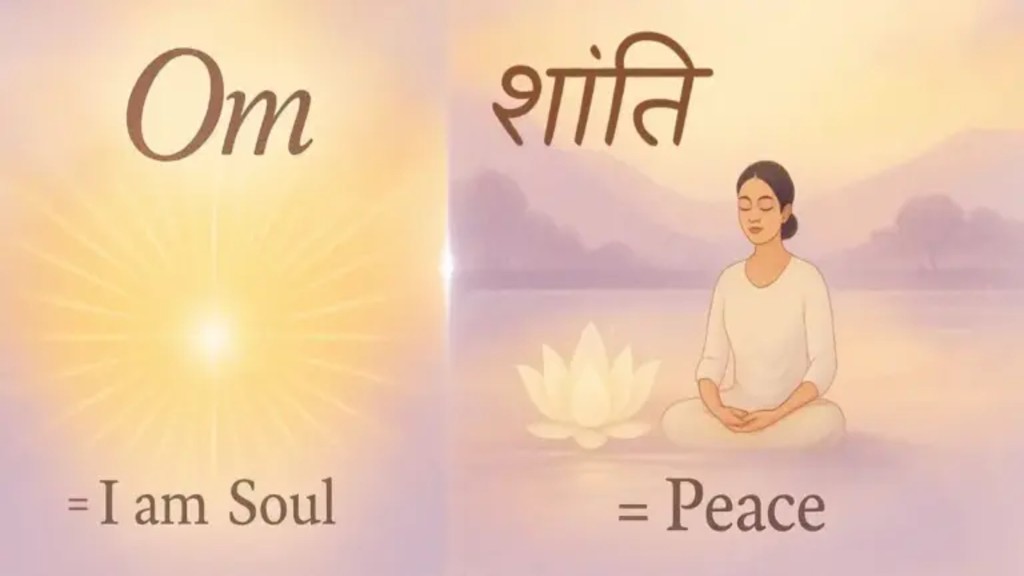 Spiritual symbols representing soul and peace